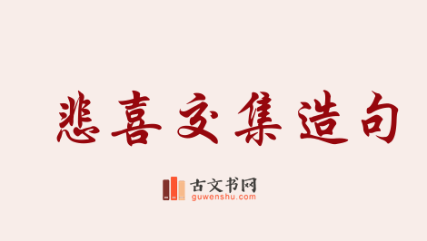 用悲喜交集造句「悲喜交集」相关的例句（共68条）