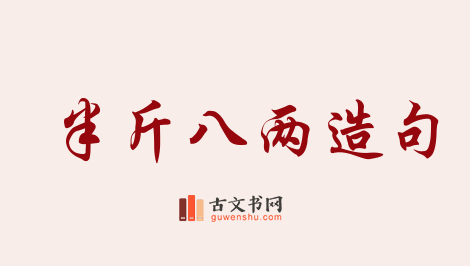 用半斤八两造句「半斤八两」相关的例句（共54条）