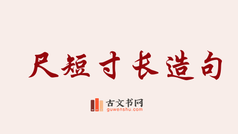 用尺短寸长造句「尺短寸长」相关的例句（共7条）