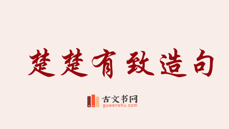 用楚楚有致造句「楚楚有致」相关的例句（共11条）